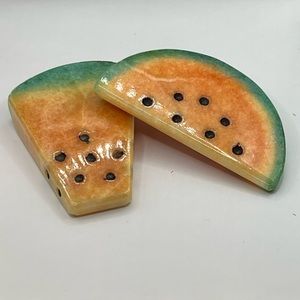 1978 Alabaster Realistic sculpted stone Marble fruit watermelon🍉🍉